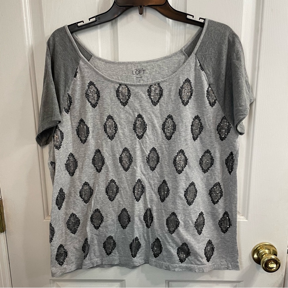 Loft sequence scoop neck t-shirt - size Large